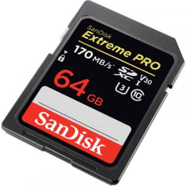 Карта памяти SanDisk 64GB SDXC class 10 V30 UHS-I U3 Extreme Pro Фото 2