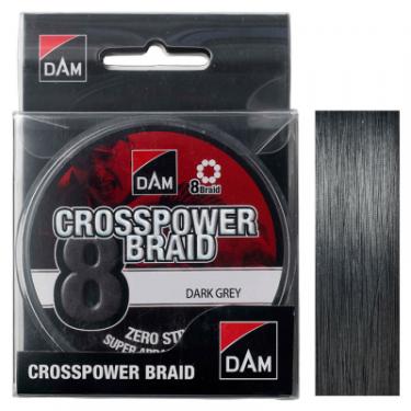 Шнур DAM CROSSPOWER 8-BRAID 110м 0,15мм 9,0кг/20Lb (dark gr Фото