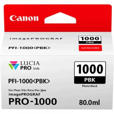 Картридж Canon PFI-1000PBK (Photo Black) Фото