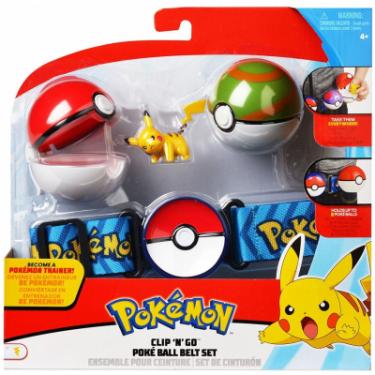 Игровой набор Pokémon Пояс з 2 покеболами и фигуркой Пикачу Фото