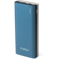 Батарея универсальная Vinga 10000 mAh soft touch blue Фото