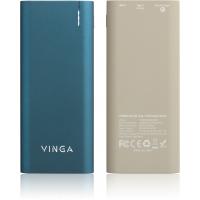 Батарея универсальная Vinga 10000 mAh soft touch blue Фото 6