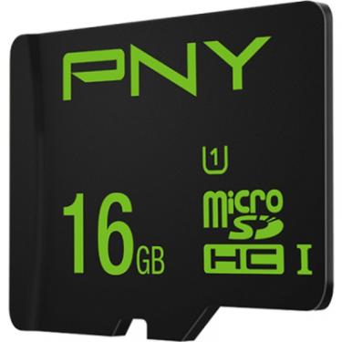 Карта памяти PNY flash 16GB microSDHC class 10 UHS-I Фото 2