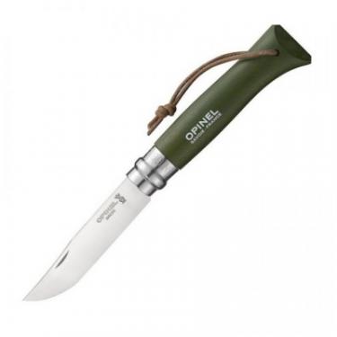 Нож Opinel №8 Inox VRI Trekking зеленый, без упаковки Фото 1