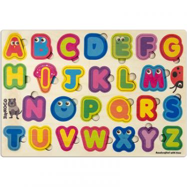 Развивающая игрушка Quokka Пазл-вкладыш Английский алфавит Фото