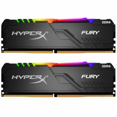 Модуль памяти для компьютера Kingston Fury (ex.HyperX) DDR4 16GB (2x8GB) 2400 MHz HyperX Fury RGB Фото