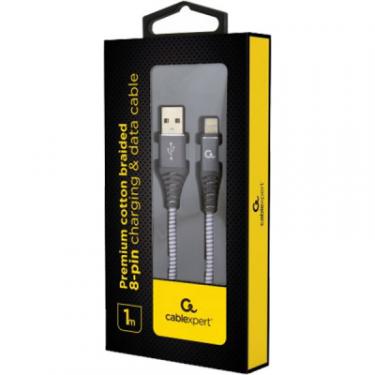 Дата кабель Cablexpert USB 2.0 AM to Lightning 1.0m Фото 1