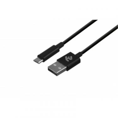 Дата кабель 2E USB 2.0 AM to Micro 5P 1.0m black Фото 1