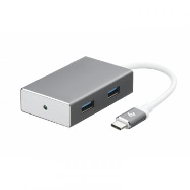 Концентратор 2E Type-C to 4*USB3.0, Aluminum, 0.20 м Фото
