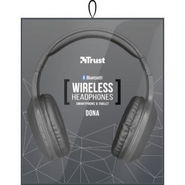 Наушники Trust Dona Wireless Over-Ear Mic Grey Фото 8