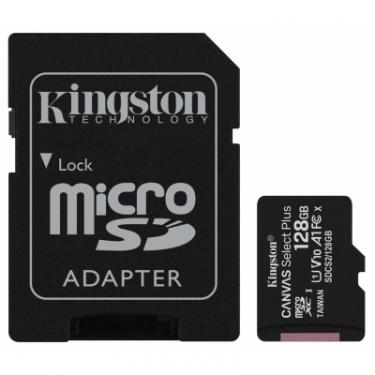 Карта памяти Kingston 128GB micSDXC class 10 A1 Canvas Select Plus Фото