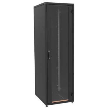Шкаф напольный Zpas 18U 19" 600x800, glass door, black Фото