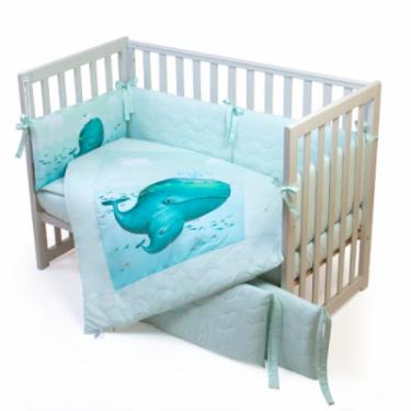 Детский постельный набор Верес Menthol whale (6 ед.) Фото
