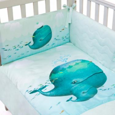 Детский постельный набор Верес Menthol whale (6 ед.) Фото 1