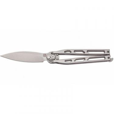 Нож Artisan Kinetic Balisong, D2, Steel Silver Фото