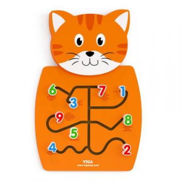 Развивающая игрушка Viga Toys Кот с цифрами Фото