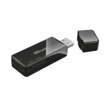 Считыватель флеш-карт Trust Nanga USB 2.0 BLACK Фото 1