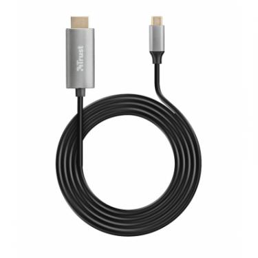 Кабель мультимедийный Trust USB-C to HDMI 1.8м BLACK Фото