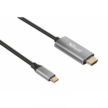 Кабель мультимедийный Trust USB-C to HDMI 1.8м BLACK Фото 2
