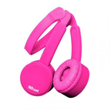 Наушники Trust Nano On-Ear Mic Pink Фото 1