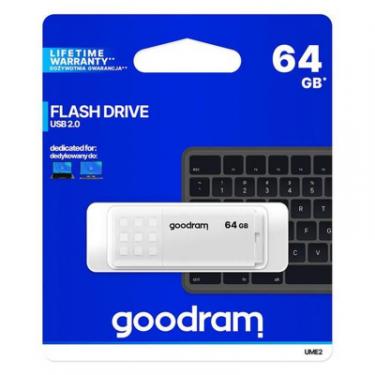 USB флеш накопитель Goodram 64GB UME2 White USB 2.0 Фото 2