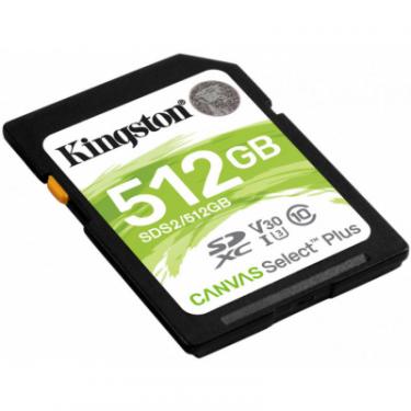 Карта памяти Kingston 512GB SDXC class 10 UHS-I U3 Canvas Select Plus Фото 1