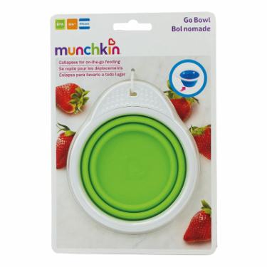 Набор детской посуды Munchkin Тарелка дорожная Go Bowl зеленая Фото 2