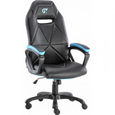 Кресло игровое GT Racer X-2318 Black/Light Blue Фото 1