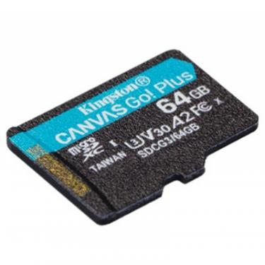 Карта памяти Kingston 64GB microSD class 10 UHS-I U3 A2 Canvas Go Plus Фото 1