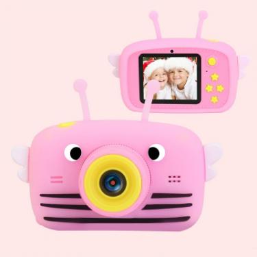 Интерактивная игрушка XoKo Bee Dual Lens Цифровой детский фотоаппарат розовый Фото