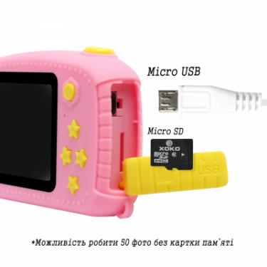 Интерактивная игрушка XoKo Bee Dual Lens Цифровой детский фотоаппарат розовый Фото 1