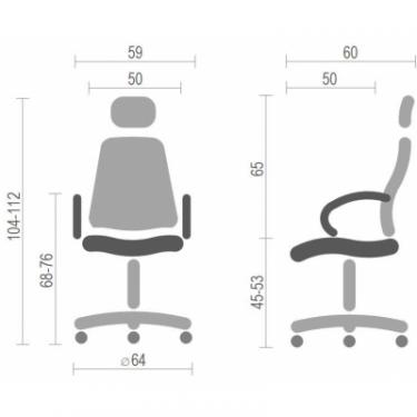 Офисное кресло Аклас Фіджі NEW CH TILT Чорне Фото 3