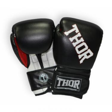 Боксерские перчатки Thor Ring Star 14oz Black/White/Red Фото