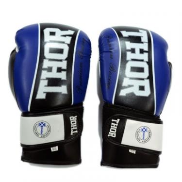 Боксерские перчатки Thor Thunder 16oz Blue Фото 1