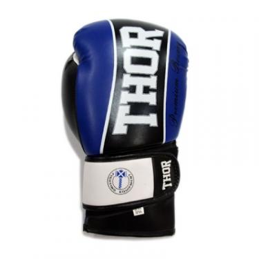 Боксерские перчатки Thor Thunder 16oz Blue Фото 3