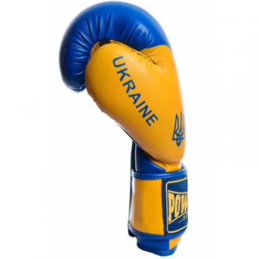 Боксерские перчатки PowerPlay 3021 Ukraine 8oz Blue/Yellow Фото 1