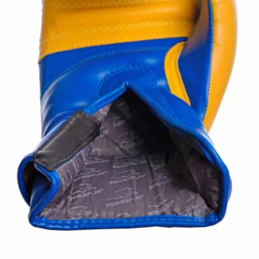 Боксерские перчатки PowerPlay 3021 Ukraine 8oz Blue/Yellow Фото 4