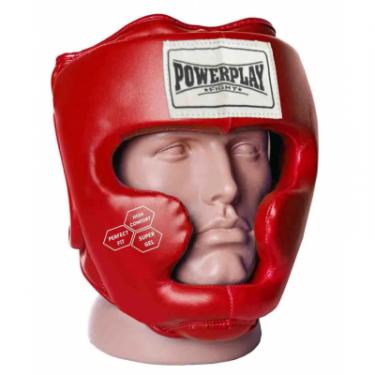 Боксерский шлем PowerPlay 3043 S Red Фото 1