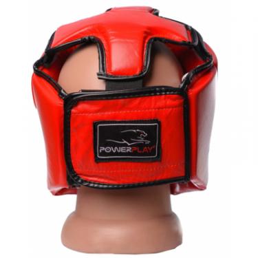 Боксерский шлем PowerPlay 3049 M Red Фото 3
