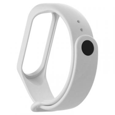 Ремешок для фитнес браслета BeCover Silicone для Xiaomi Mi Band 3/4 White Фото 2