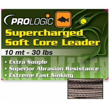 Поводковый материал Prologic Supercharged Soft Core Leader 10m 30lbs Camo Silt Фото