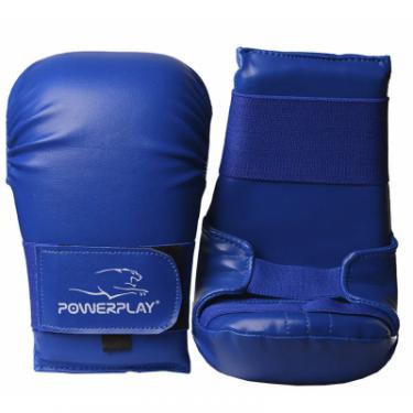 Перчатки для карате PowerPlay 3027 Сині L Фото