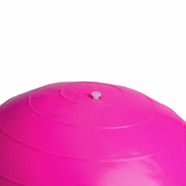 Мяч для фитнеса PowerPlay 4004 (90*45см) Pink + насос Фото 2
