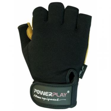 Перчатки для фитнеса PowerPlay 1574 S Black/Brown Фото 1