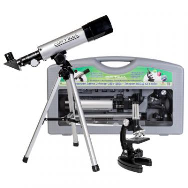 Микроскоп Optima Universer 300x-1200x + Телескоп 50/360 AZ в кейсе Фото