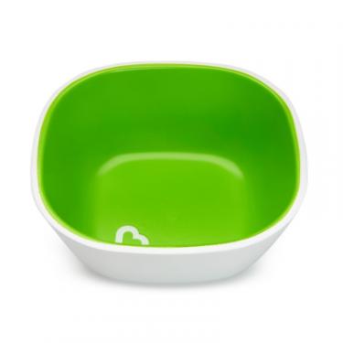 Тарелка детская Munchkin Splash Bowls 2 шт. Зелена та блакитна Фото 2