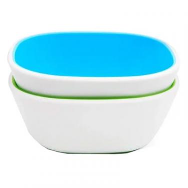 Тарелка детская Munchkin Splash Bowls 2 шт. Зелена та блакитна Фото 4