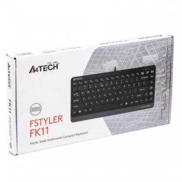 Клавиатура A4Tech FK11 Fstyler Compact Size USB Grey Фото 3