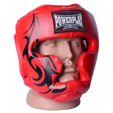 Боксерский шлем PowerPlay 3043 L Red Фото 1