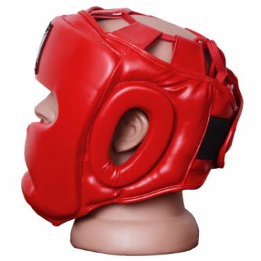 Боксерский шлем PowerPlay 3043 L Red Фото 2